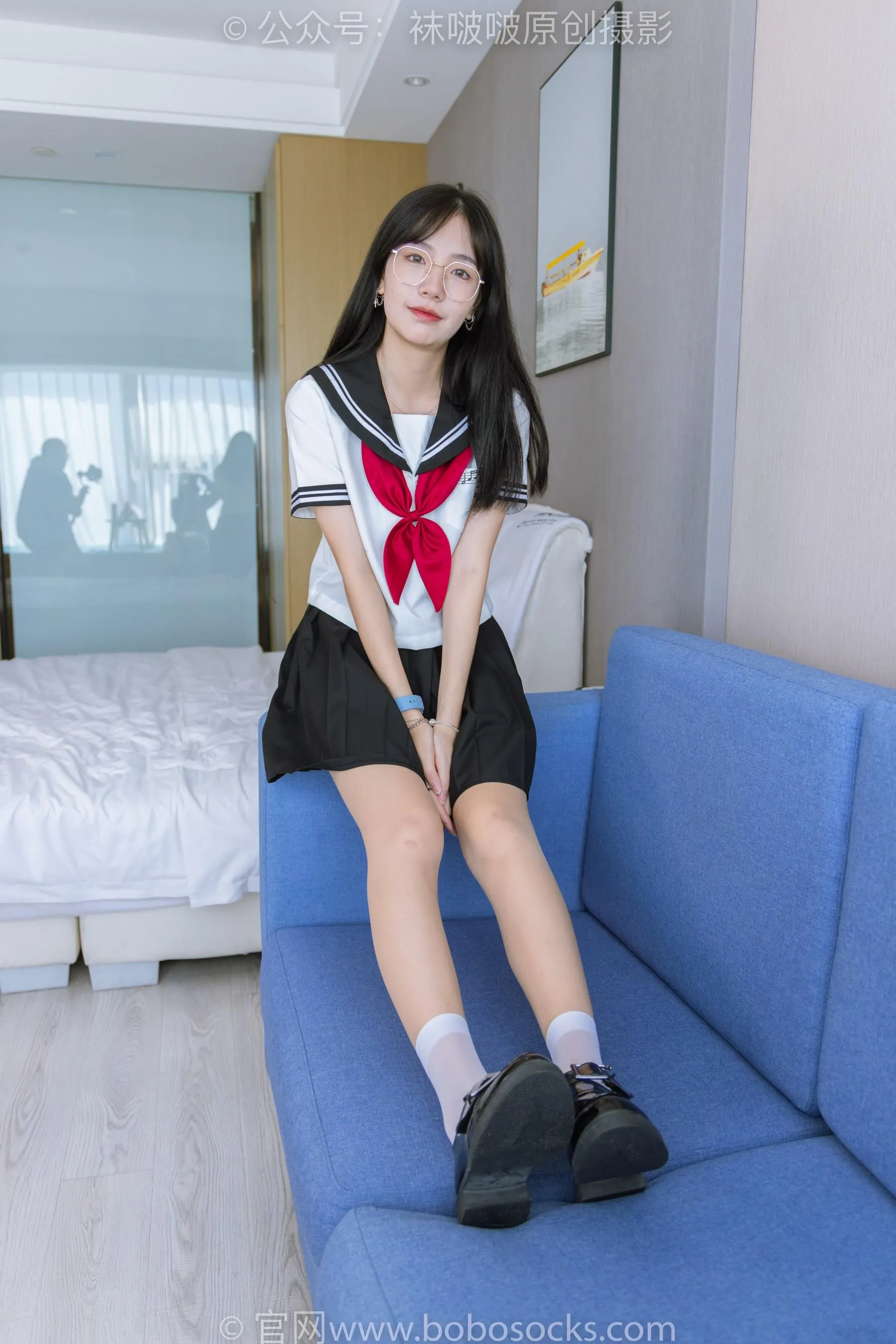 [BoBoSocks袜啵啵]NO.197 小甜豆-皮鞋、短白丝、肉丝、jk制服 [87P]插图8